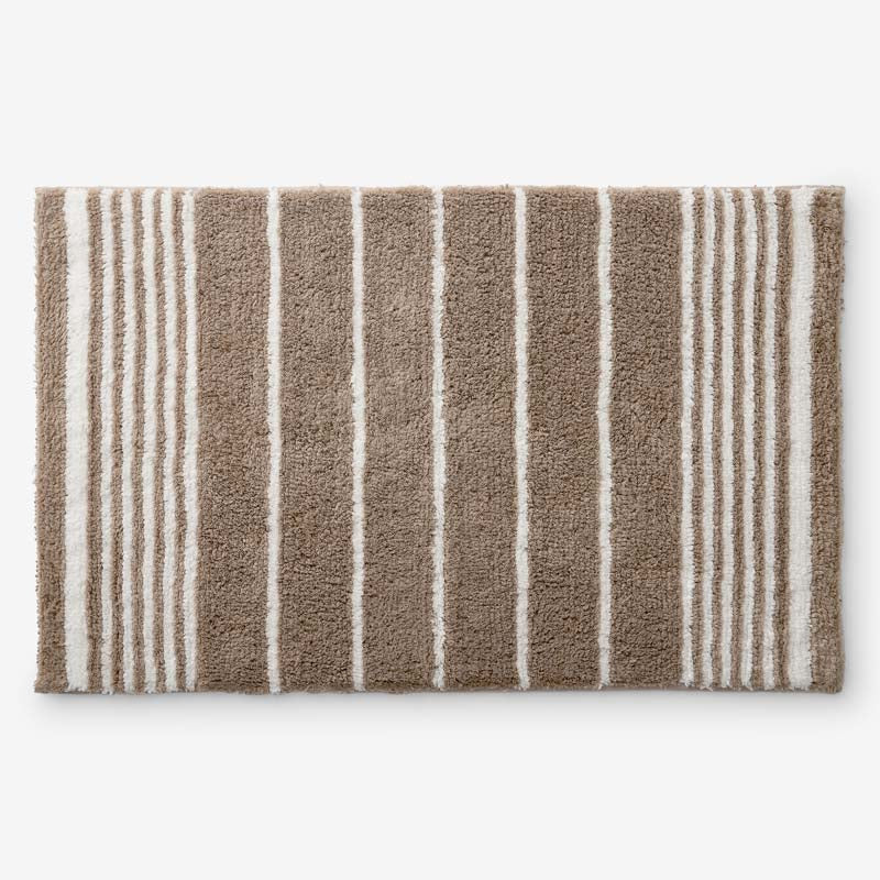 Plush Spa Stripe Bath Rug