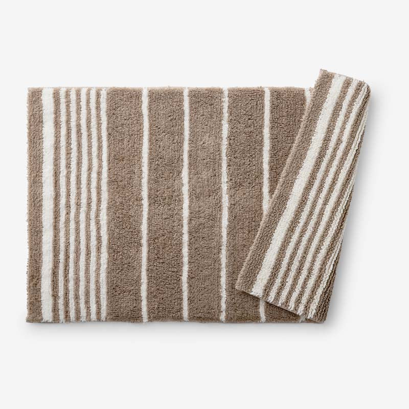 Plush Spa Stripe Bath Rug