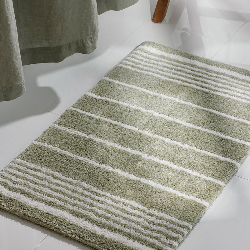 Plush Spa Stripe Bath Rug