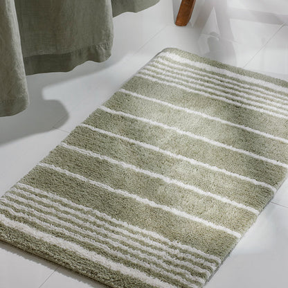 Plush Spa Stripe Bath Rug
