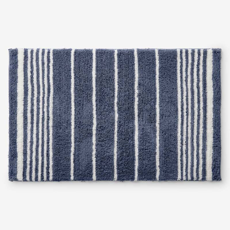 Plush Spa Stripe Bath Rug