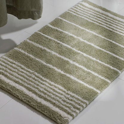 Plush Spa Stripe Bath Rug