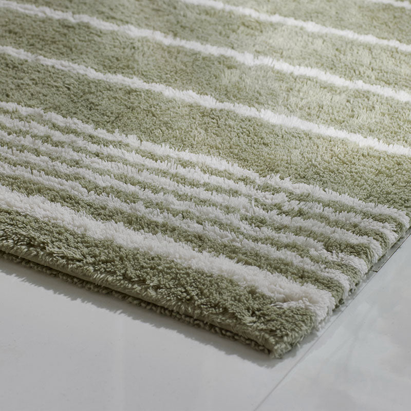 Plush Spa Stripe Bath Rug