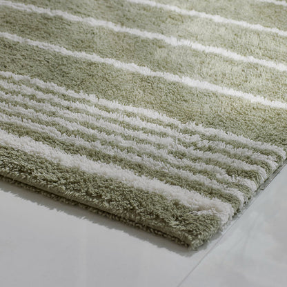 Plush Spa Stripe Bath Rug