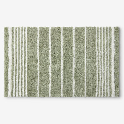 Plush Spa Stripe Bath Rug