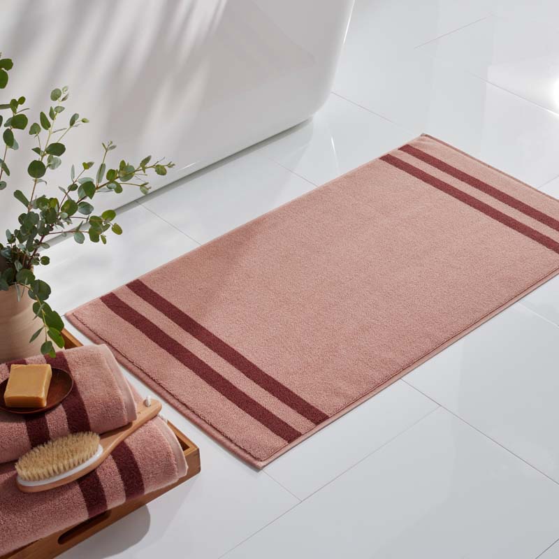 Mirage Aegean Cotton Reversible Stripe Bath Mat