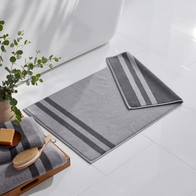 Mirage Aegean Cotton Reversible Stripe Bath Mat