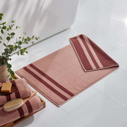 Mirage Aegean Cotton Reversible Stripe Bath Mat