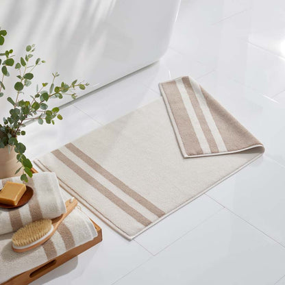 Mirage Aegean Cotton Reversible Stripe Bath Mat