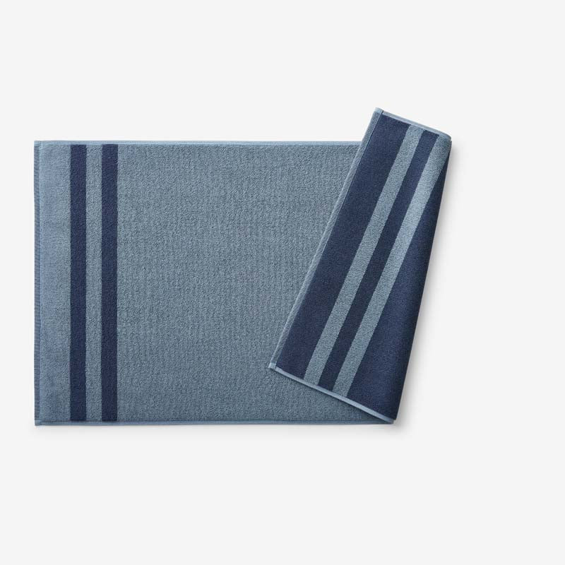 Mirage Aegean Cotton Reversible Stripe Bath Mat