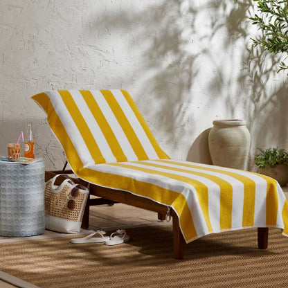 Classic Cabana Stripe Lounge Chair Cover