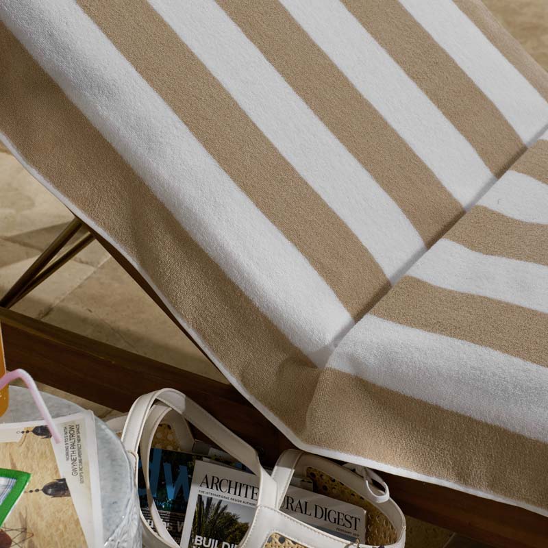 Classic Cabana Stripe Lounge Chair Cover