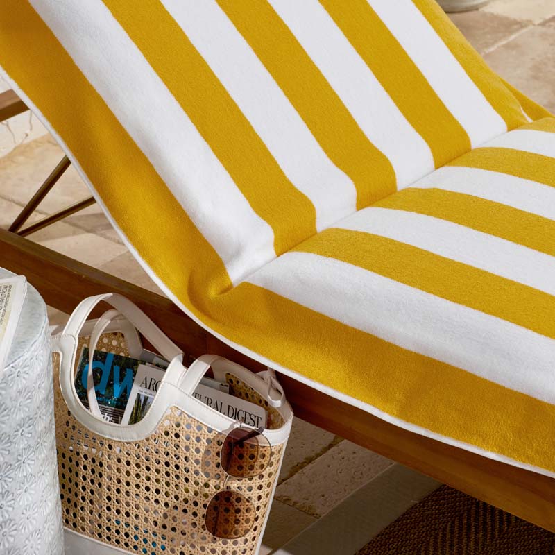 Classic Cabana Stripe Lounge Chair Cover