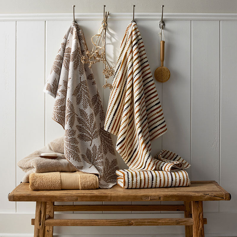 Stripe Velour Bath Towel