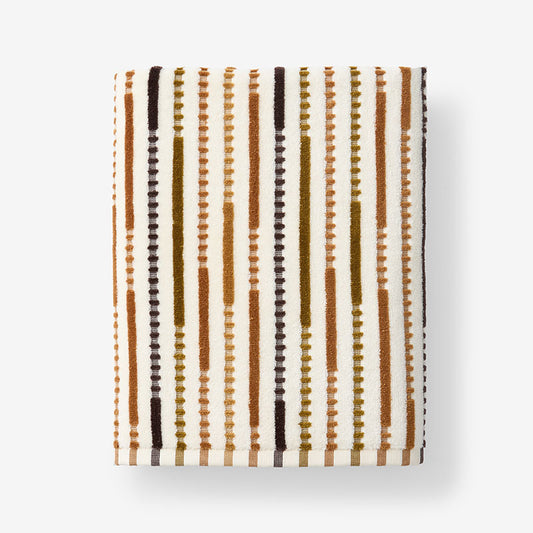 Stripe Velour Bath Towel