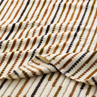 Stripe Velour Bath Towel