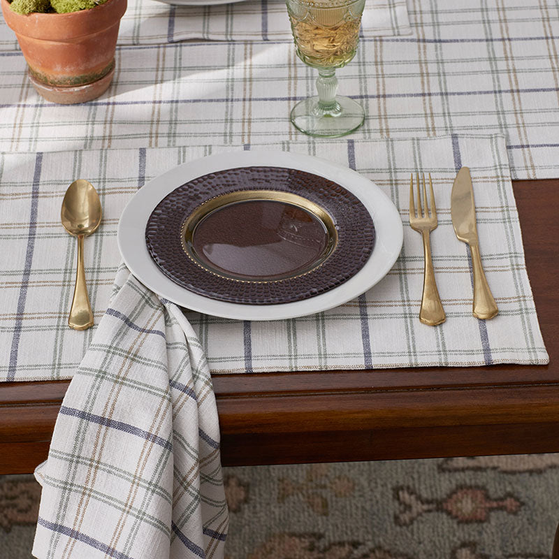 Alerie Yarn-Dyed Plaid Placemats, Set of 4