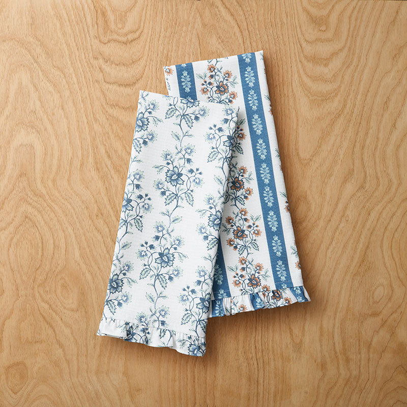 Flower Bloom Tea Towels, Set of 2