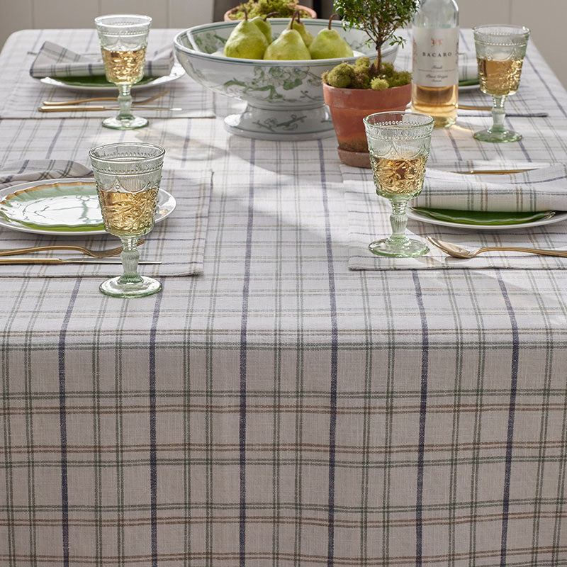 Alerie Yarn-Dyed Plaid Tablecloth