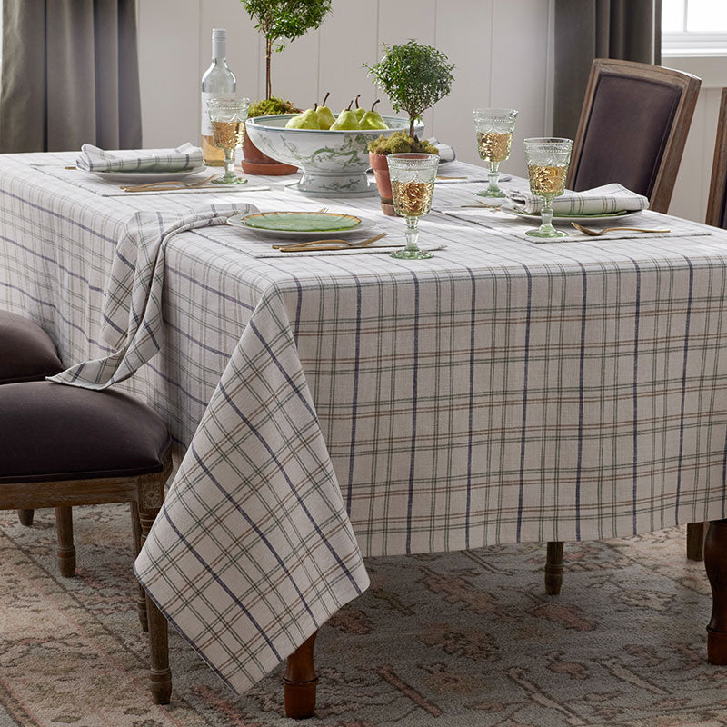 Alerie Yarn-Dyed Plaid Tablecloth