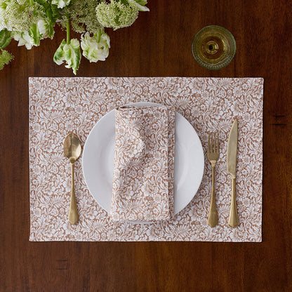Flower Bloom Reversible Placemats, Set of 4