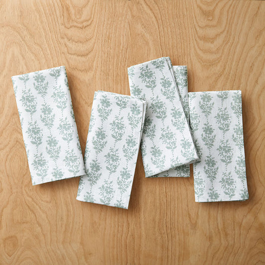 Charming Flower Napkins, Set of 4
