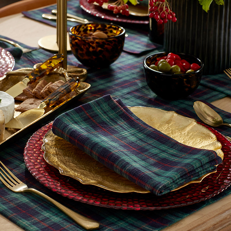 Henrietta Mini Plaid Placemats, Set of 4