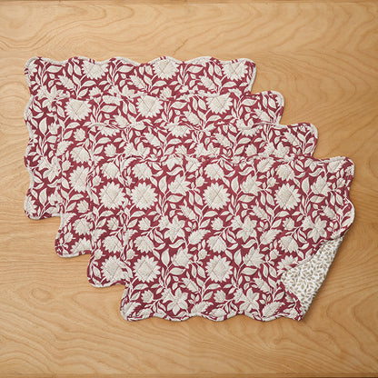 Floral Garden Reversible Placemats, Set of 4