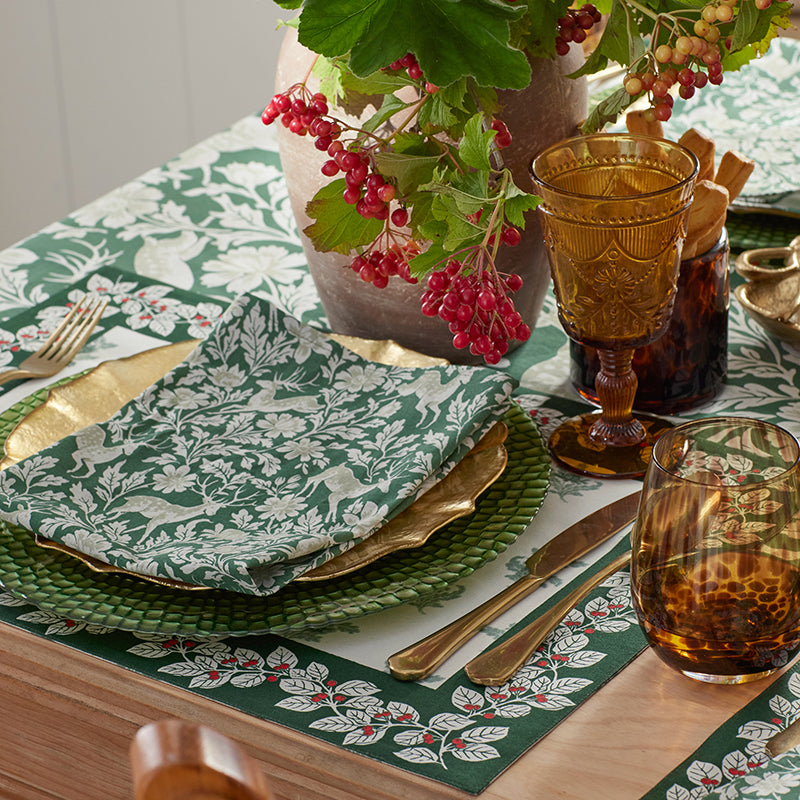Deer Walk Reversible Placemats, Set of 4
