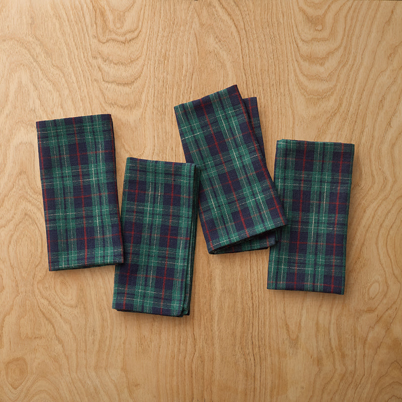 Henrietta Mini Plaid Napkins, Set of 4