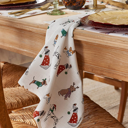 Holiday Pup Napkins, Set of 4