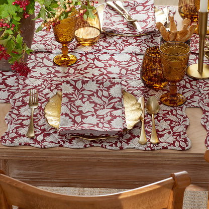 Floral Garden Reversible Placemats, Set of 4