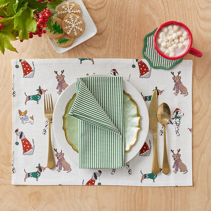 Holiday Pup Placemats, Set of 4