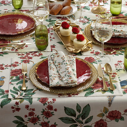 Elegant Pheasant Reversible Placemats, Set of 4