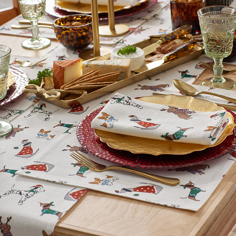 Holiday Pup Napkins, Set of 4