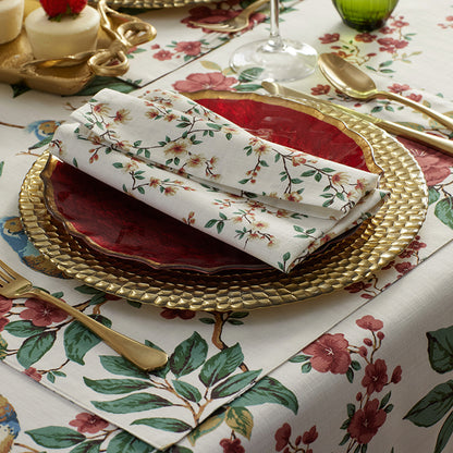 Elegant Pheasant Napkins, Set of 4