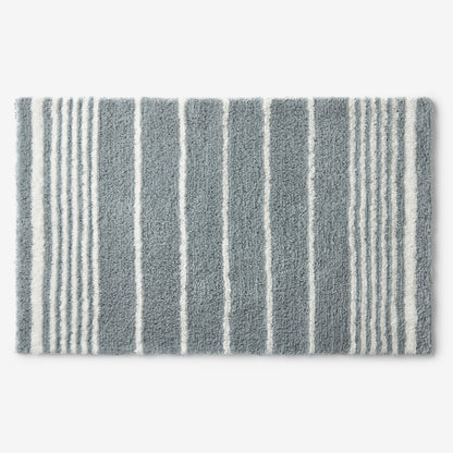 Plush Spa Stripe Bath Rug
