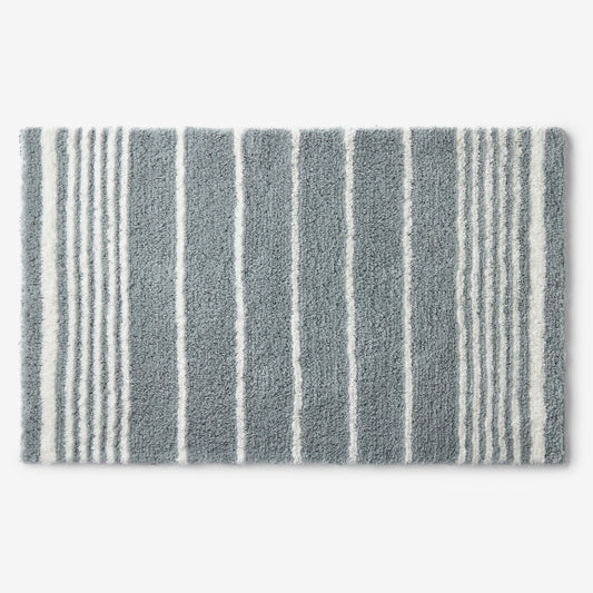 Plush Spa Stripe Bath Rug