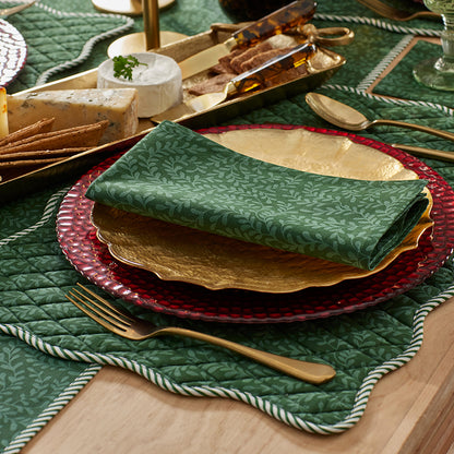 Holiday Vine Stripe Reversible Placemats, Set of 4