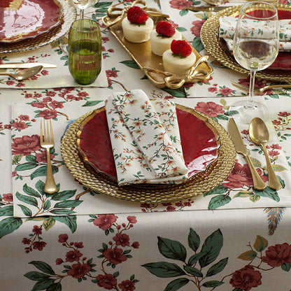 Elegant Pheasant Napkins, Set of 4