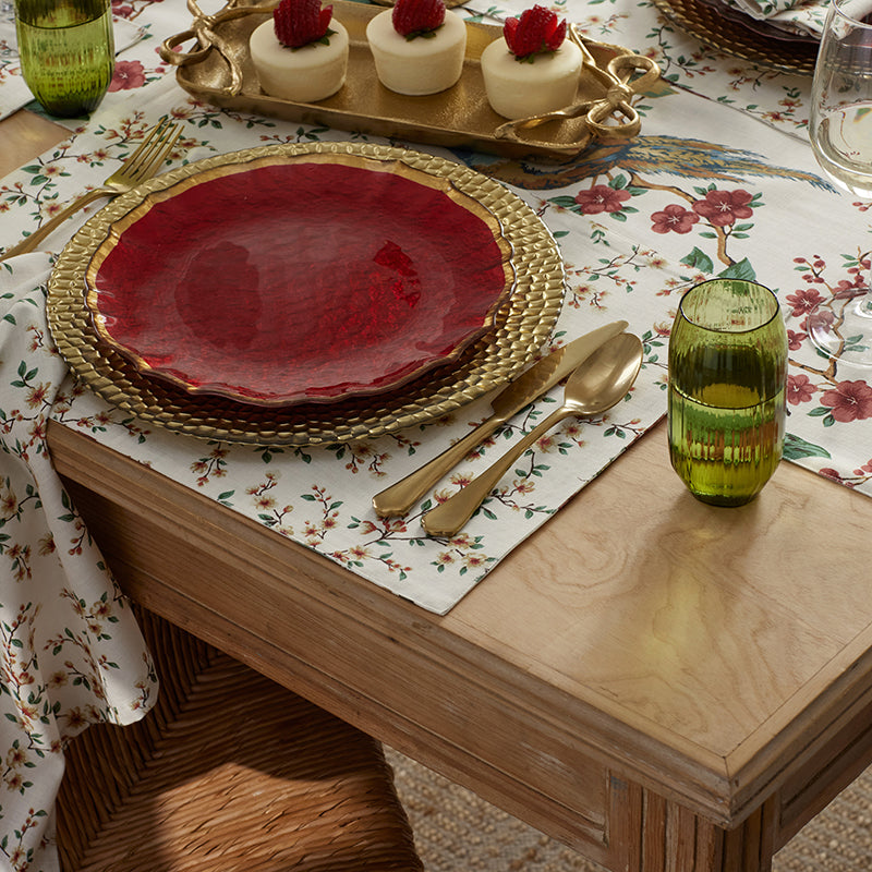 Elegant Pheasant Reversible Placemats, Set of 4