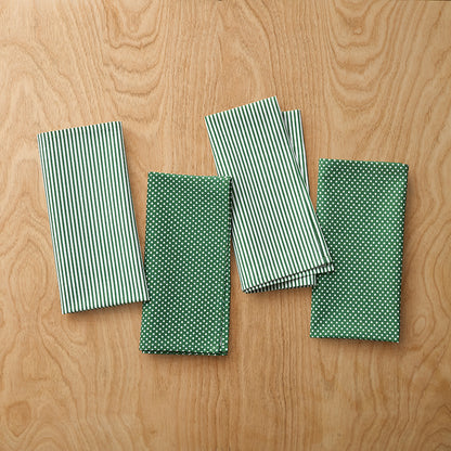 Stripe Dot Napkins, Set of 4