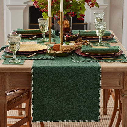Holiday Vine Stripe Reversible Placemats, Set of 4