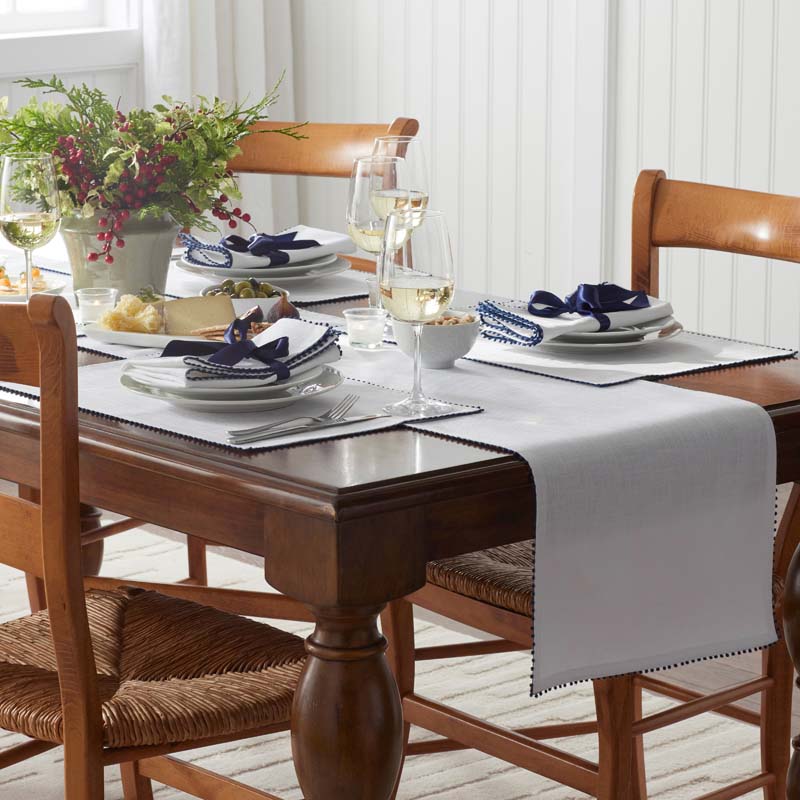 Pom Fringe Table Runner