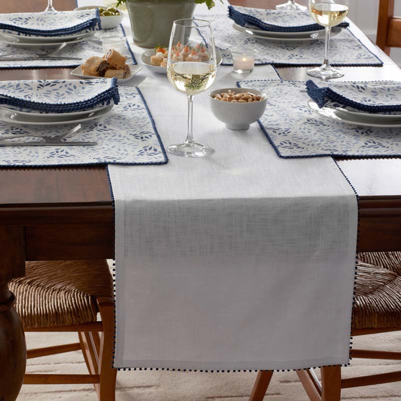 Pom Fringe Table Runner