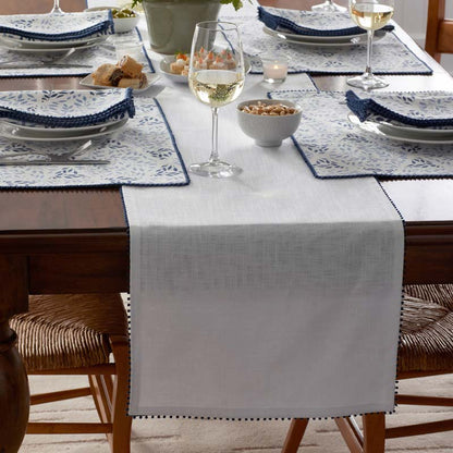 Pom Fringe Table Runner