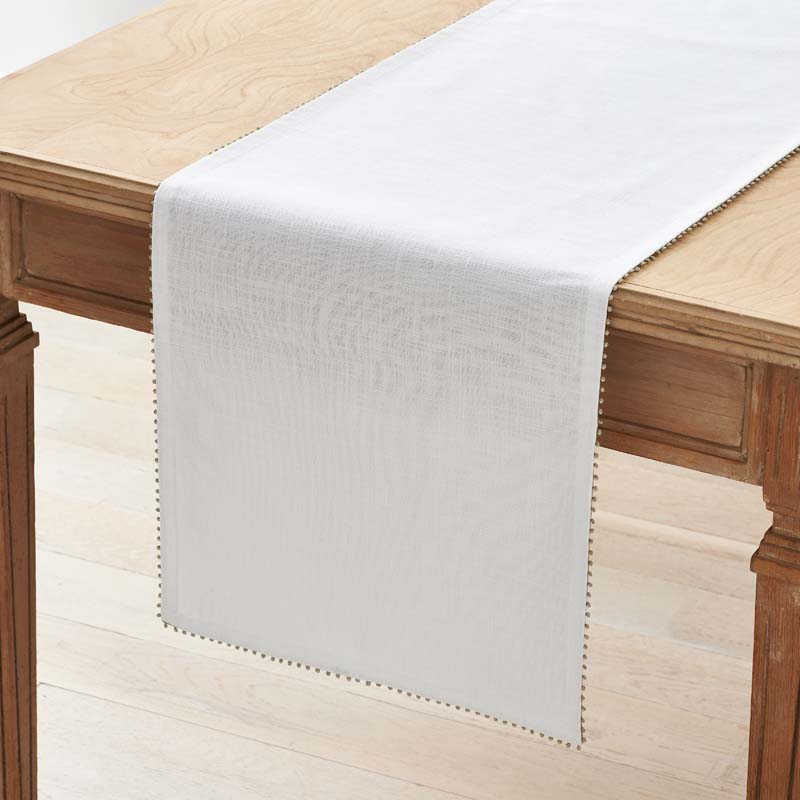 Pom Fringe Table Runner