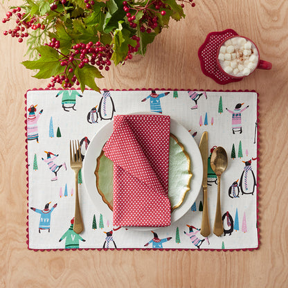 Stripe Dot Napkins, Set of 4