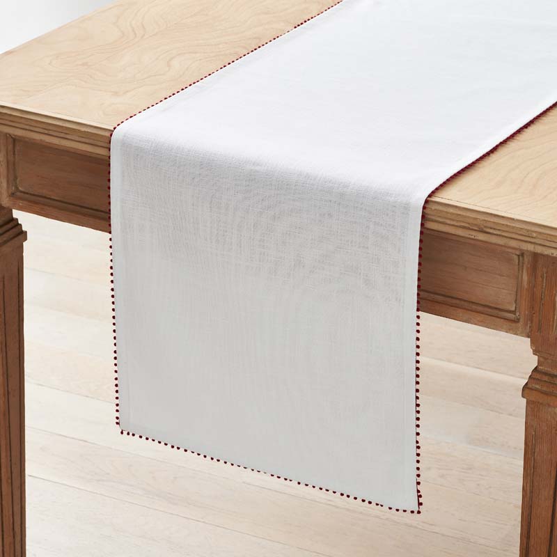Pom Fringe Table Runner