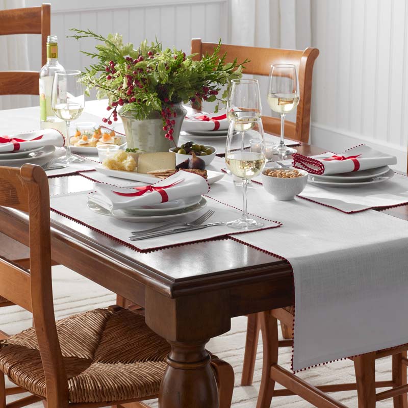 Pom Fringe Table Runner
